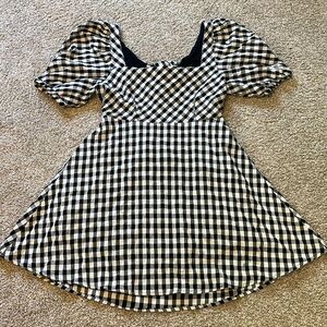 Black and white mini dress, size Small.